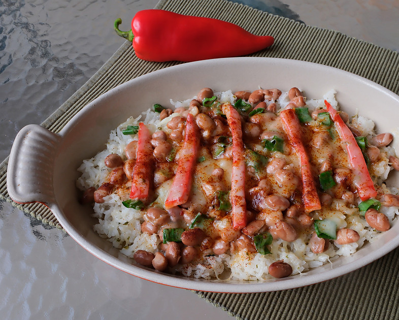 food - frijoles, rice, onions, and peppers 2 2025