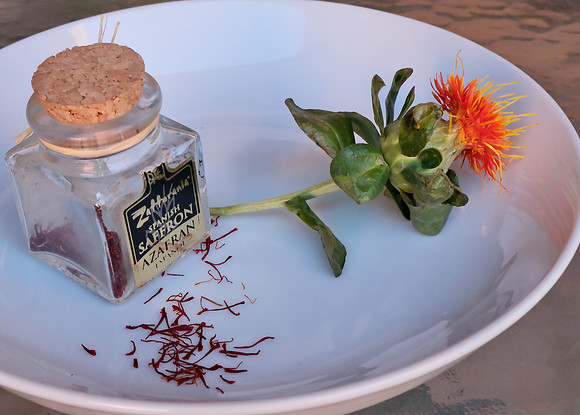 Food - saffron flower & saffron 1