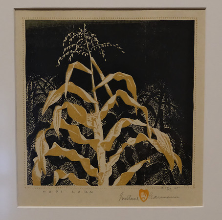Gustave Baummann exhibit, New Mexico Musuem of Art, Santa Fe, NM, "Hopi Corn"1938