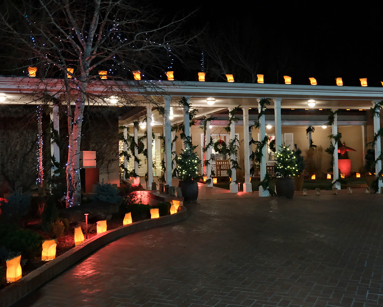 Holiday Market at Governor's Mansion Santa Fe, NM 2025 The Mansion dressed for Christmas