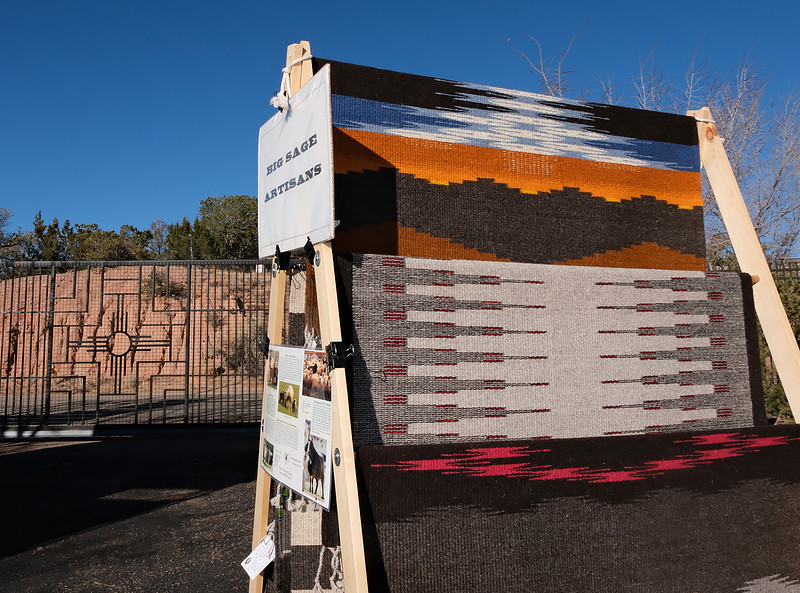 Holiday Market at Governor's Mansion Santa Fe, NM 2025 Big Sage Artisans rugs
