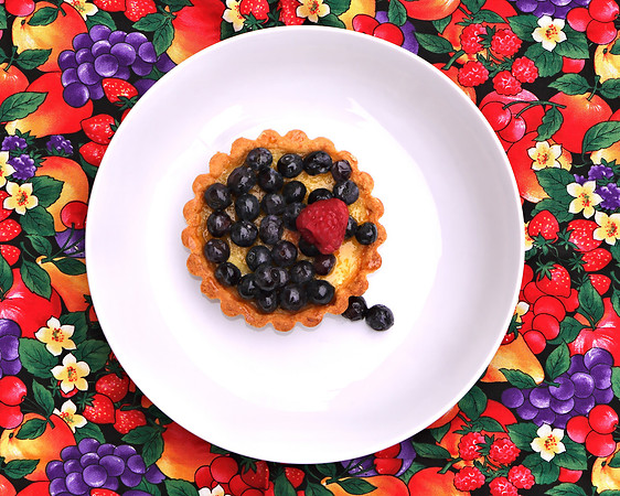 Food - lemon tart with berries by Ingrid  1 2025