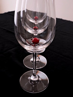 berries in glass