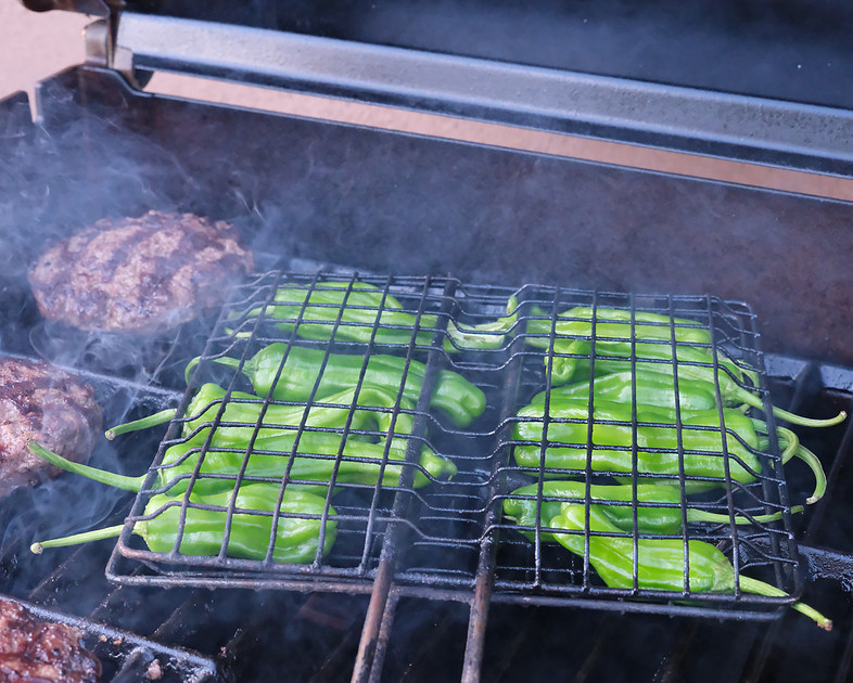 Food - hamburger and shishito peppers 1 2026