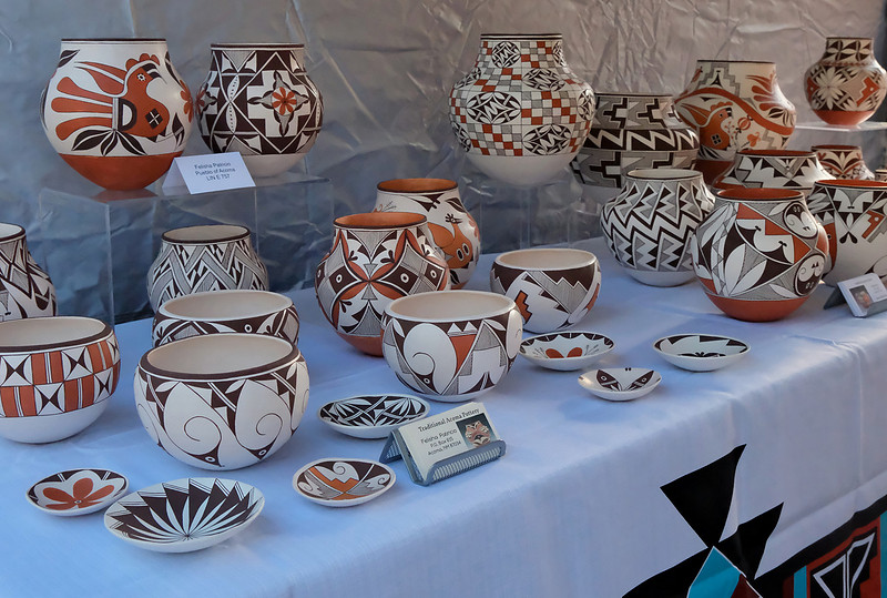 Indian Market 2026 - pottery by Felisha Patricio - Acoma Pueblo