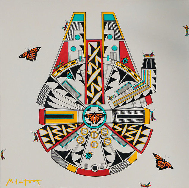 Indian Market 2026 - Millenium Falcon by Mike Toya, Jemez Pueblo