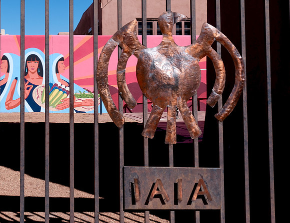 Architecture - Santa Fe - IAIA gate and mural