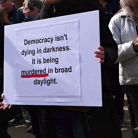 Not my president rally 6, Santa Fe, New Mexico 17 February 2025