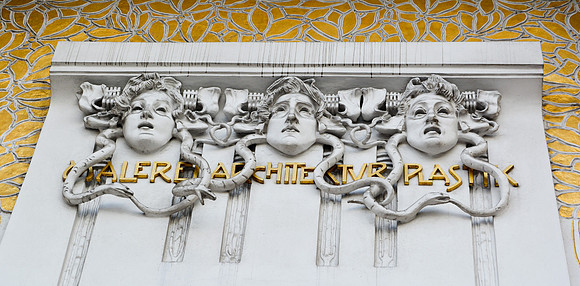painting, architecture, sculpture, Vienna Secession Building, Vienna Austria