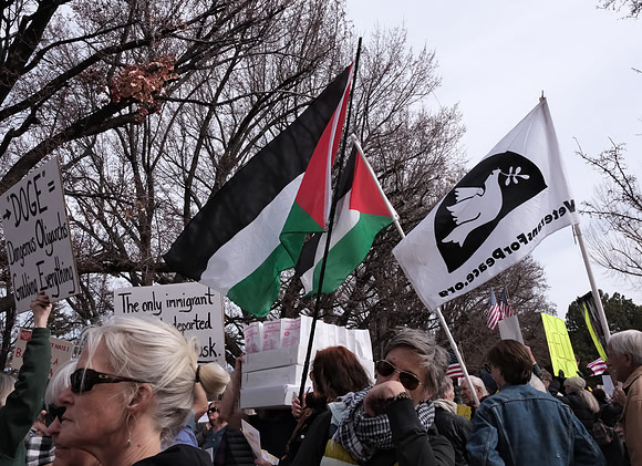 Not my president rally 16, Santa Fe, New Mexico 17 February 2025