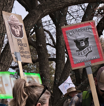 Not my president rally 12, Santa Fe, New Mexico 17 February 2025