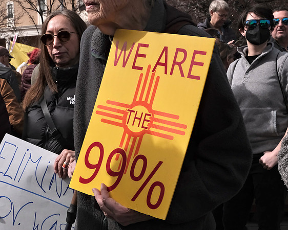 Not my president rally 8, Santa Fe, New Mexico 17 February 2025