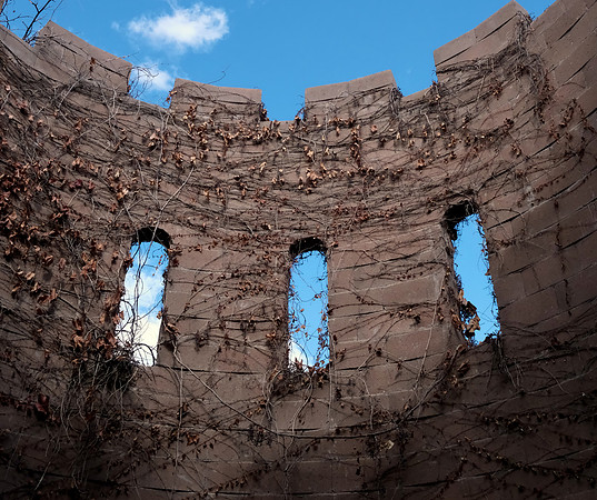 ABQ Botanic Garden - Children's Fantasy Garden tower wall